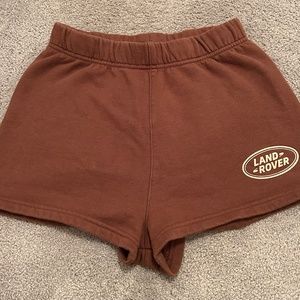 Pacsun Land Rover Emblem Slim Sweat Shorts